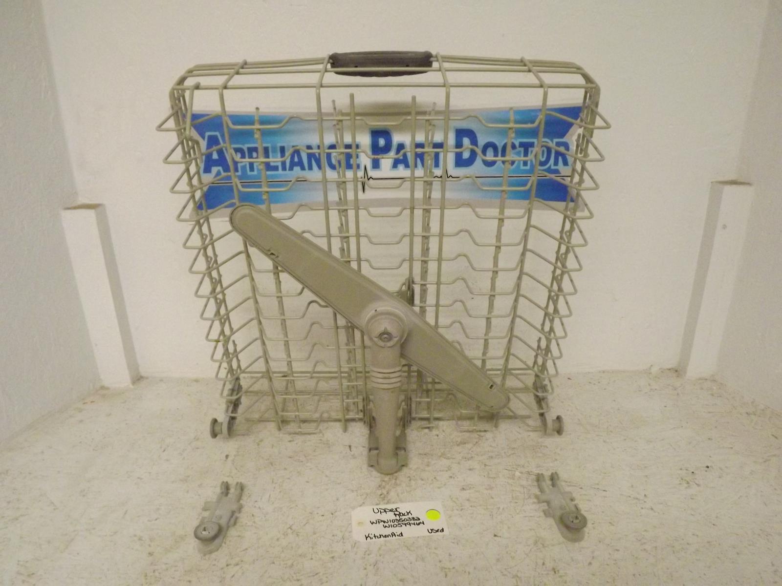 KitchenAid Dishwasher WPW10350382 W10599464 Upper Rack Used KitchenAid Dishwasher WPW10350382 W10599464 Upper Rack Used